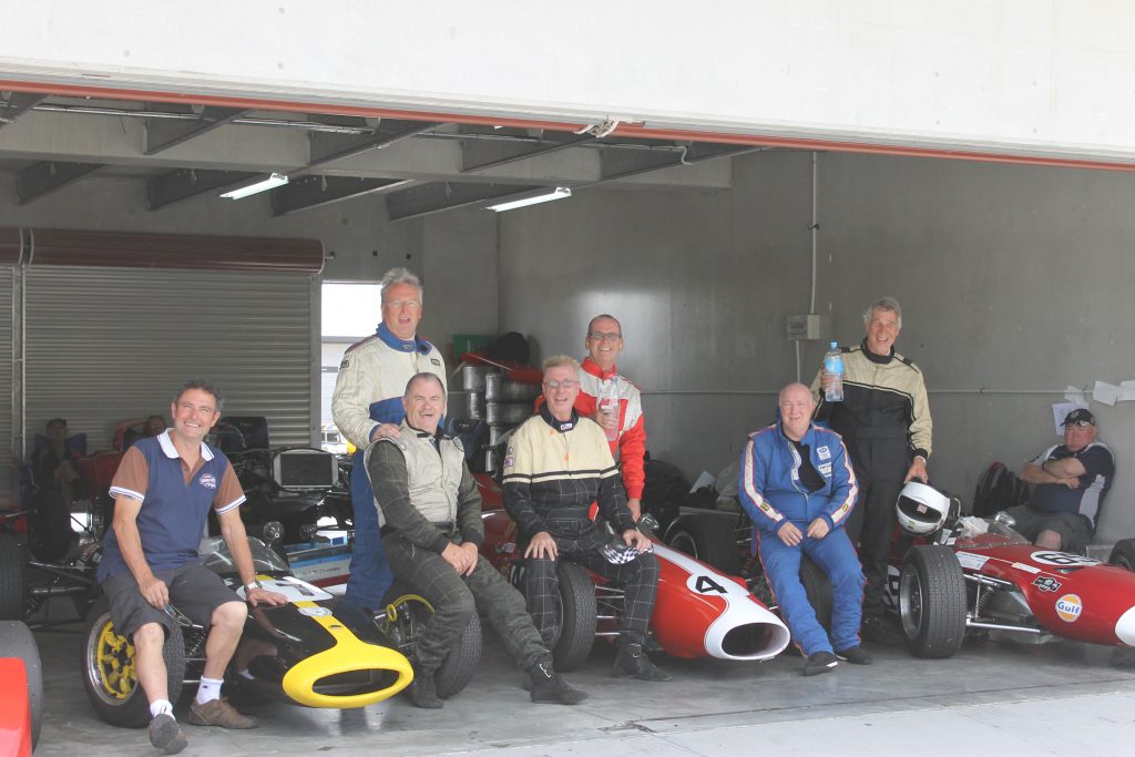 From left to right: Martin Bullock, Brian Seales (standing), Neil McCrudden, Lance Carwardine, David Watkins, Bruce Edgar, Henry Oosterbaan